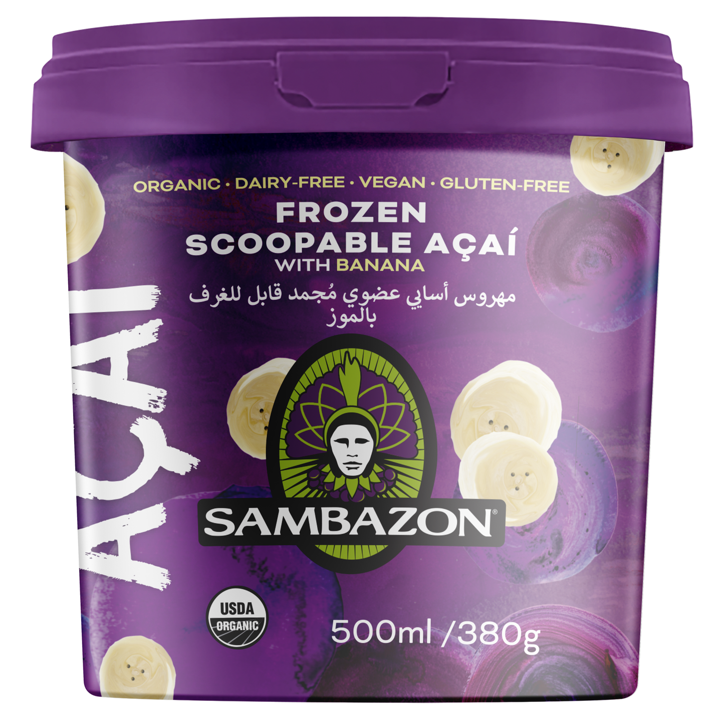 Frozen Scoopable Açaí with Banana