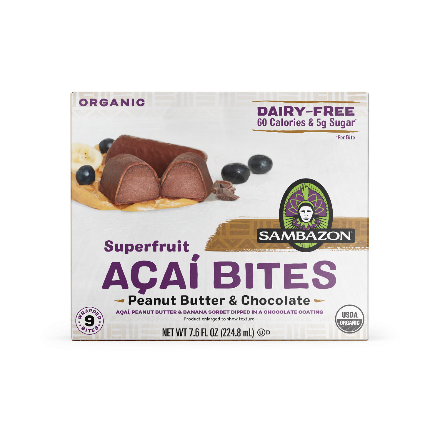 Peanut Butter & Chocolate Açaí Bites