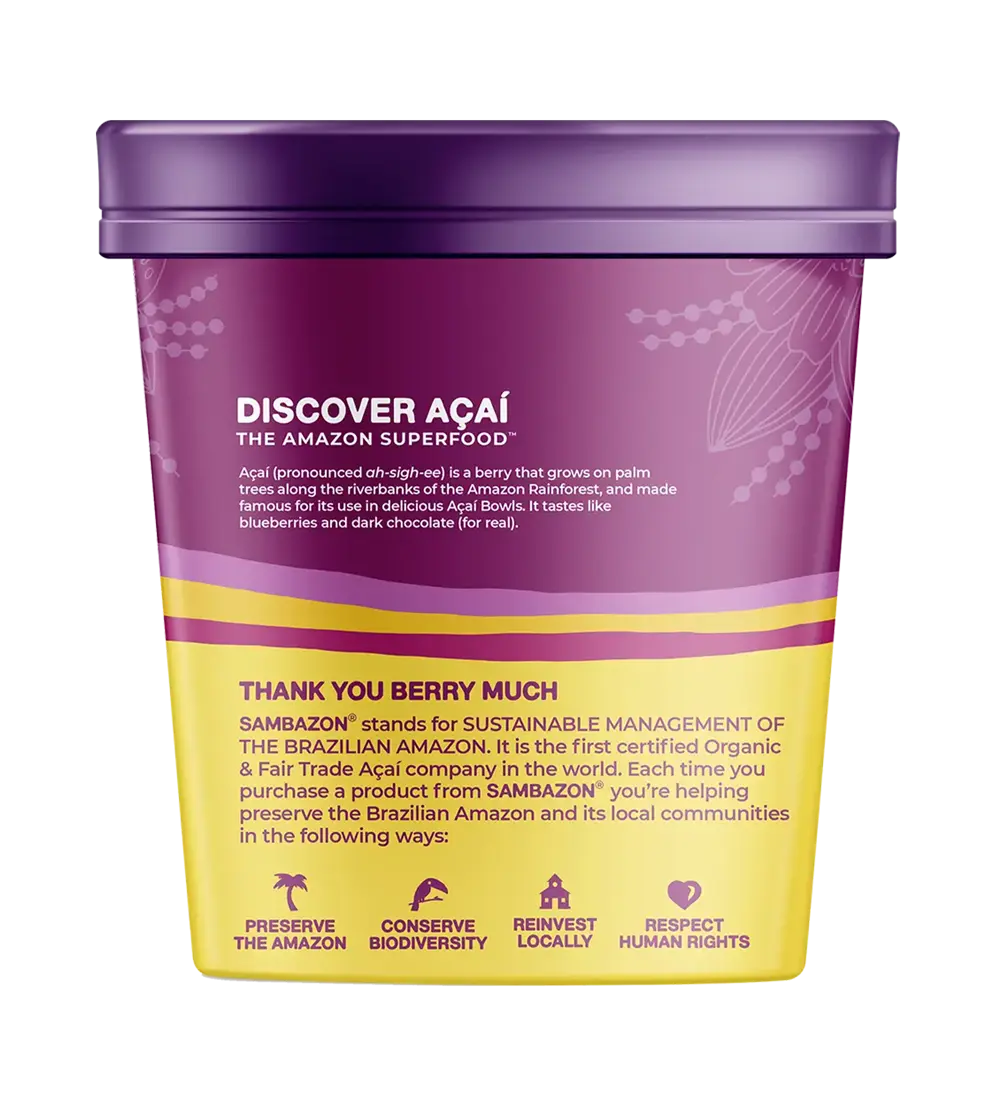 Frozen Scoopable Açaí with Banana